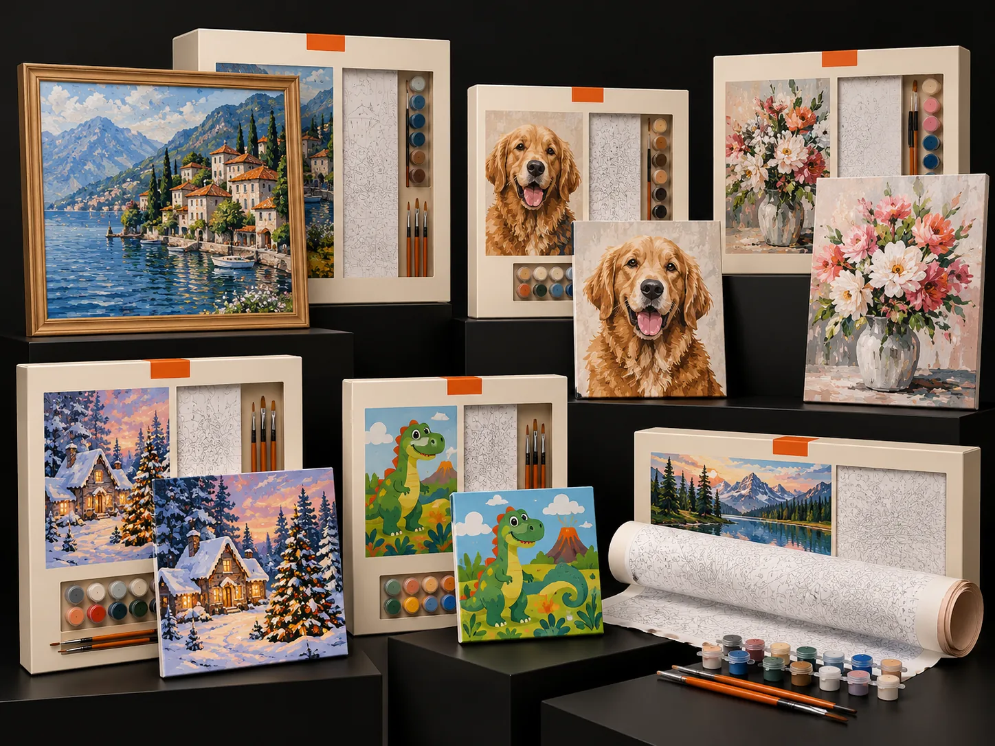 Numbered Canvas Painting Kit paint by numbers kits collection