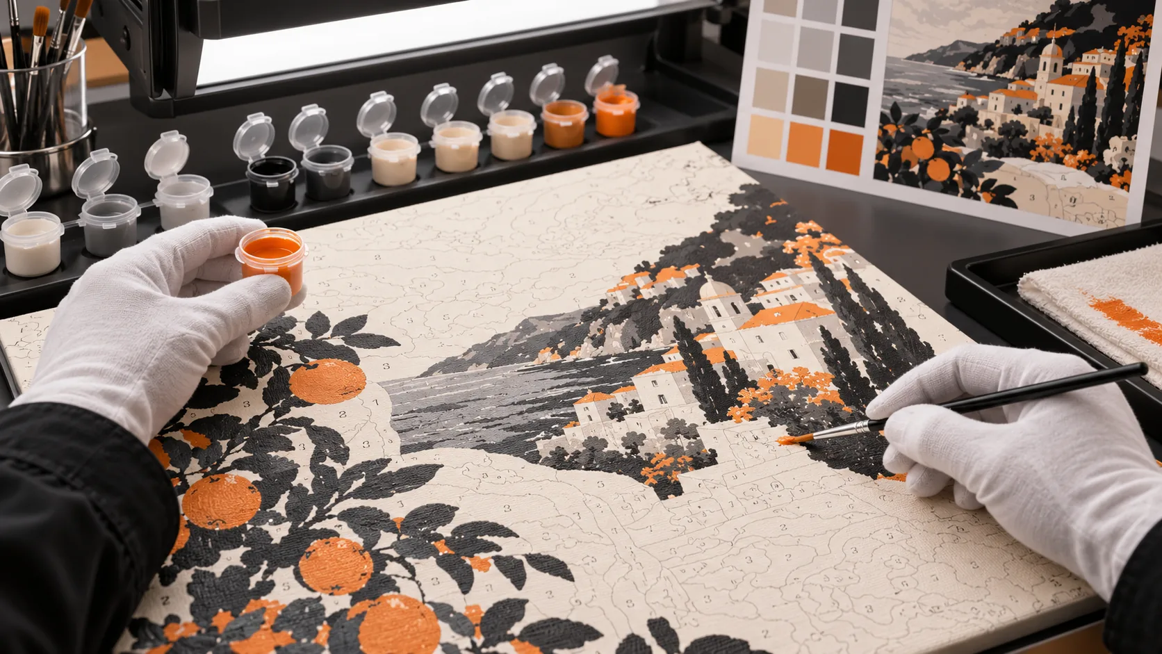 Pet paint kit measurement and seam inspection